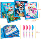 Magic Water Book -  Colour with water - Colouring book