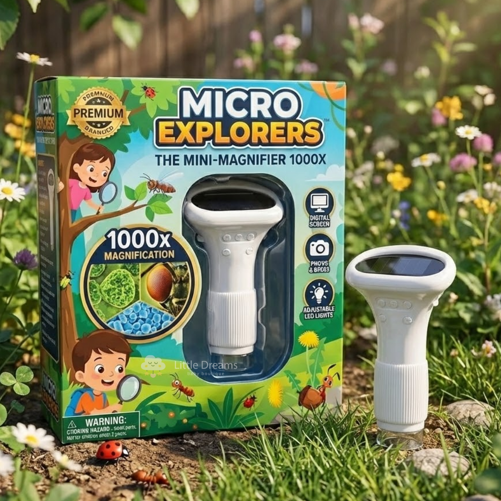 Kids' Microscope with 1000x Magnification | Record & Upload Pictures & Videos for Young Scientific Toys