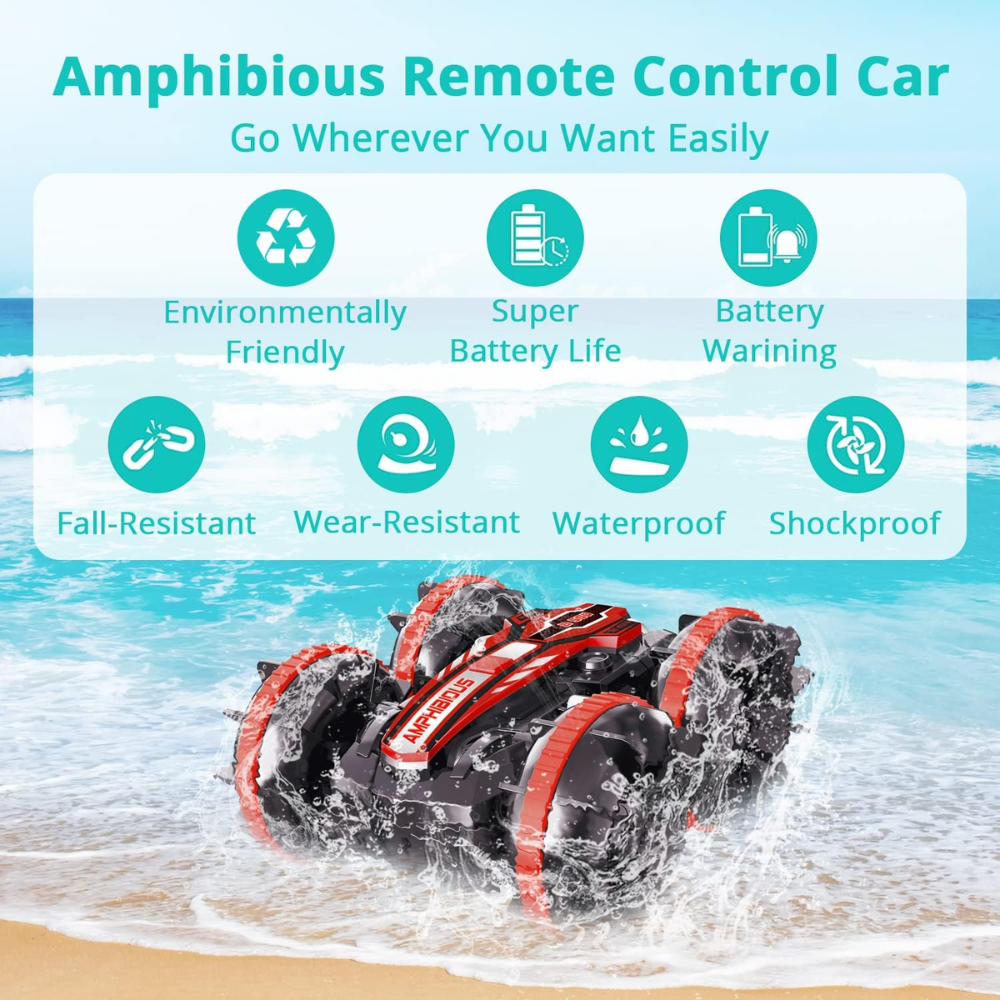 Safe & Fun Remote Control Car for 3, 4, 5 Year Olds | Waterproof Best Remote Control Car Toy for Boys & Girls