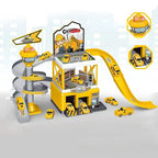 Multi-Storey Toy Garage with Lift – Interactive Parking Set with Cars and Racing Tracks for Kids, Perfect for Imaginative Play