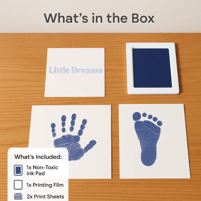 Baby Handprint Kit | Safe, Non-Toxic Ink for Lasting Memories & Unique Keepsakes for Parents and Grandparents