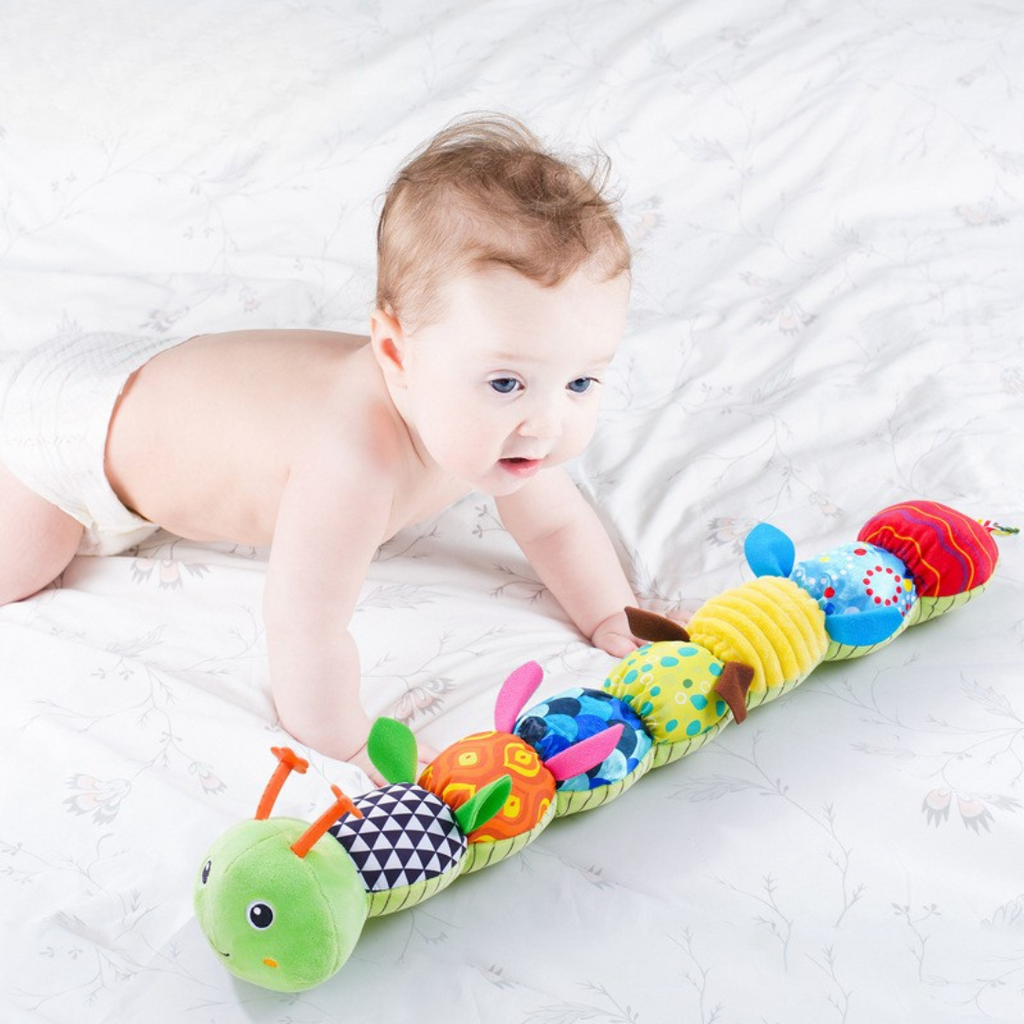 Sensory Plush Rattle Caterpillar | Soft, Musical & Ideal for Baby's Sensory Development and Playtime Fun