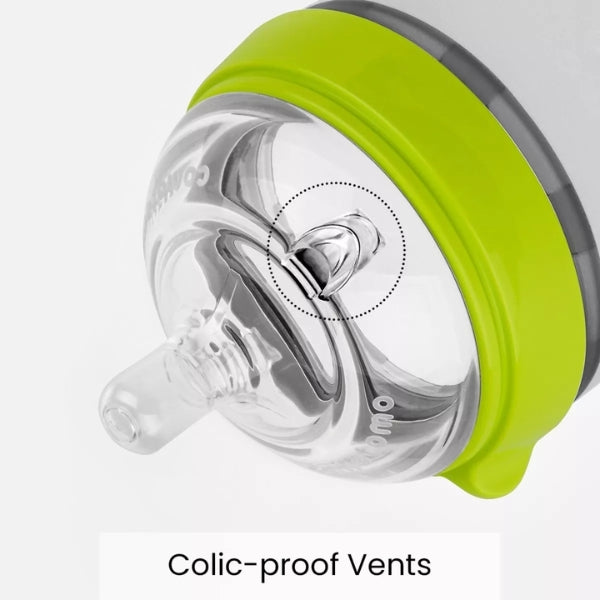 Silicone Baby Bottles – Mimics Breastfeeding for Happy Feeding