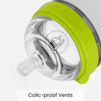 Silicone Baby Bottles – Mimics Breastfeeding for Happy Feeding