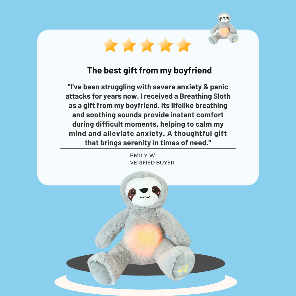 Breathing Otter Plush Toy - Soothing Stitch Teddy for Anxiety & Stress Relief