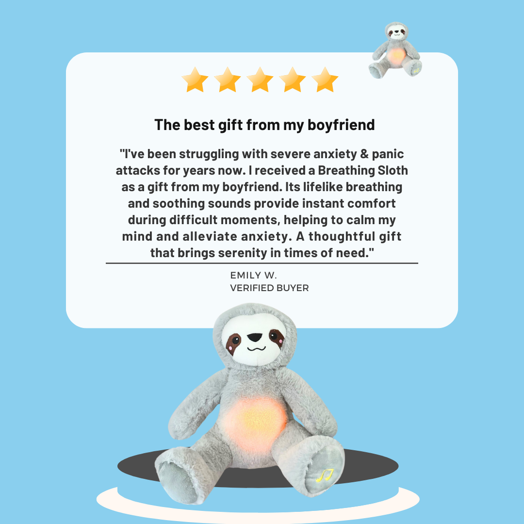 Breathing Otter Plush Toy - Soothing Stitch Teddy for Anxiety & Stress Relief