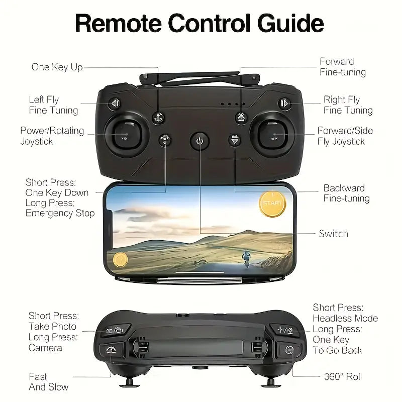 Mini Drone with 4K Camera | Easy Controls, Long Battery Life & Ideal for Kids' Aerial Adventures