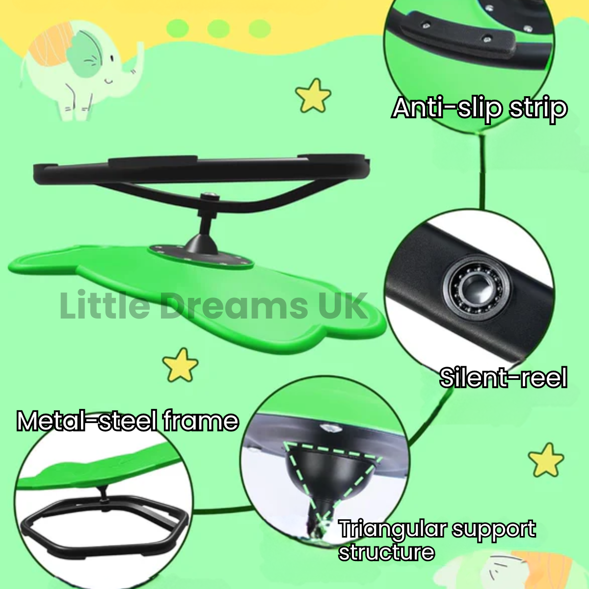 Sensory Spinning Chair – Therapy Sensory Seat for Autism, ADHD & SPD, Kids & Adults | Spinning Sensory Chair UK 360° Swivel Seat