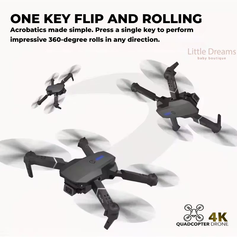 Mini Drone with 4K Camera | Easy Controls, Long Battery Life & Ideal for Kids' Aerial Adventures