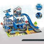 Multi-Storey Toy Garage with Lift – Interactive Parking Set with Cars and Racing Tracks for Kids, Perfect for Imaginative Play