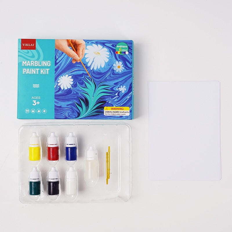 Art Water Marbling Painting Kit – Create Stunning Artwork with Marbled Designs  for All Ages
