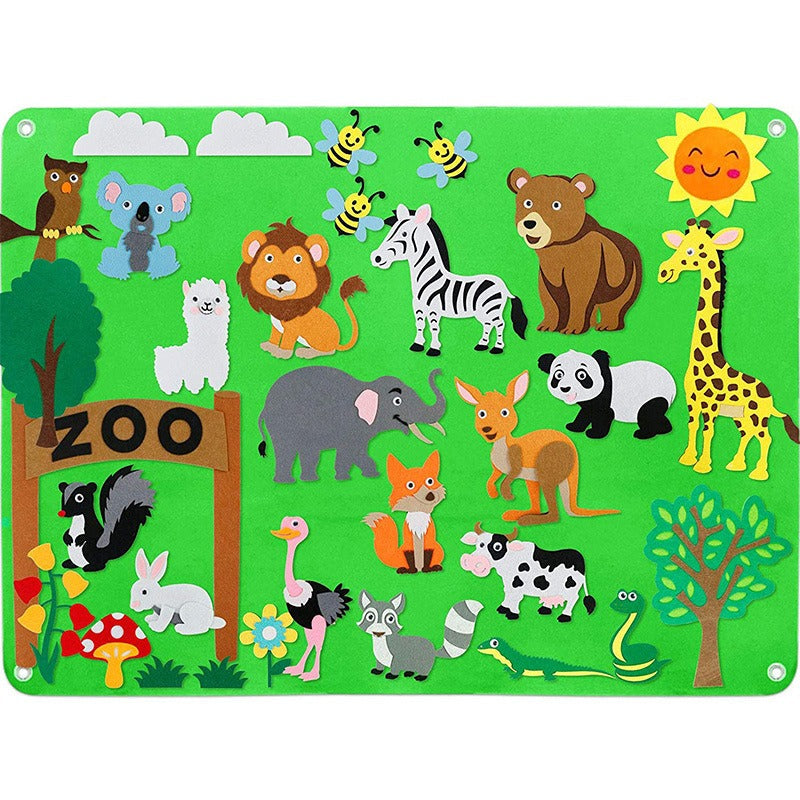 FeltWorlds Interactive Imagination Playground – Fuzzy Felt Smyths Toys for Kids’ Creativity