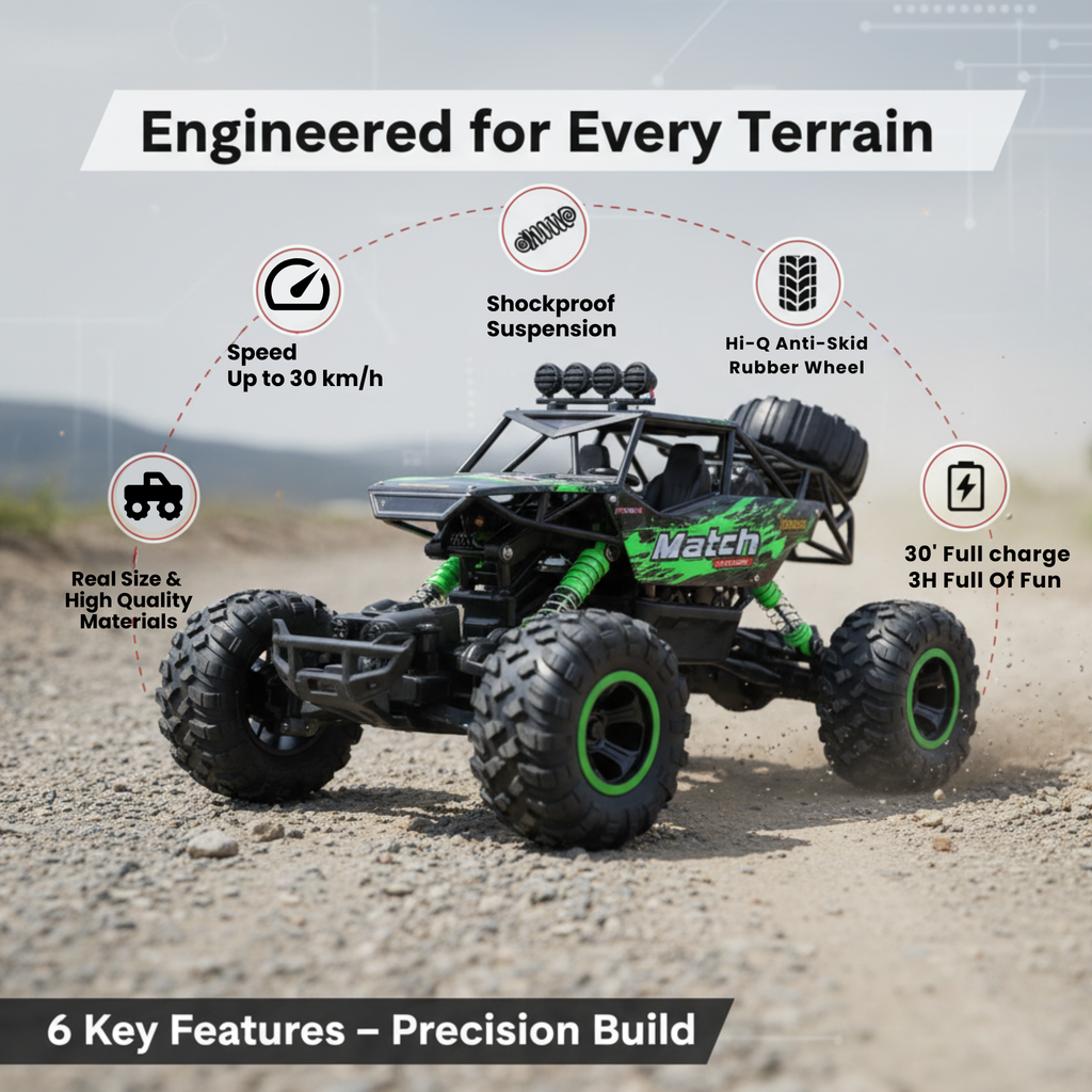 4x4 Rock Crawler Monster Truck