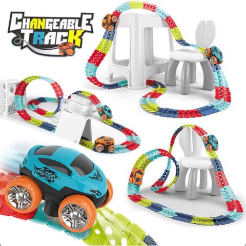 Anti-Gravity Racing Track | Glow-in-the-Dark, LED Car & Flexible Layout for Kids Aged 3+