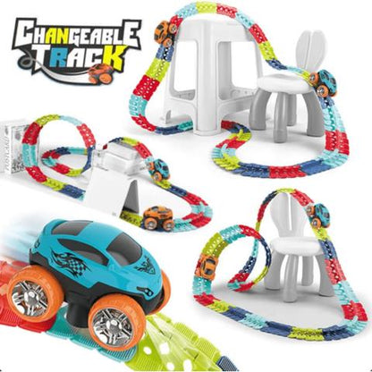 Anti-Gravity Racing Track | Glow-in-the-Dark, LED Car & Flexible Layout for Kids Aged 3+