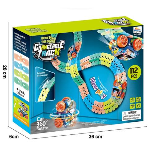 Anti-Gravity Racing Track | Glow-in-the-Dark, LED Car & Flexible Layout for Kids Aged 3+