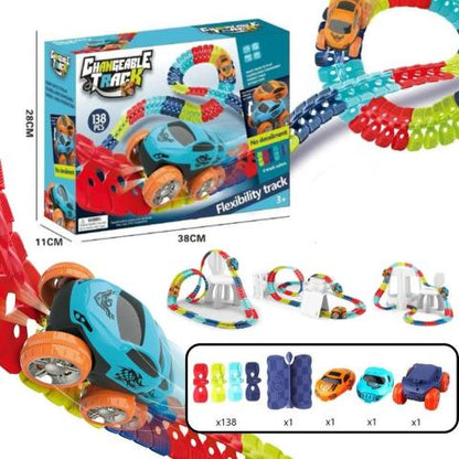 Anti-Gravity Racing Track | Glow-in-the-Dark, LED Car & Flexible Layout for Kids Aged 3+