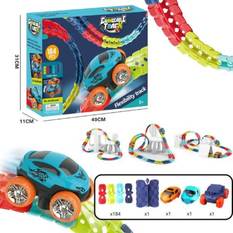 Anti-Gravity Racing Track | Glow-in-the-Dark, LED Car & Flexible Layout for Kids Aged 3+