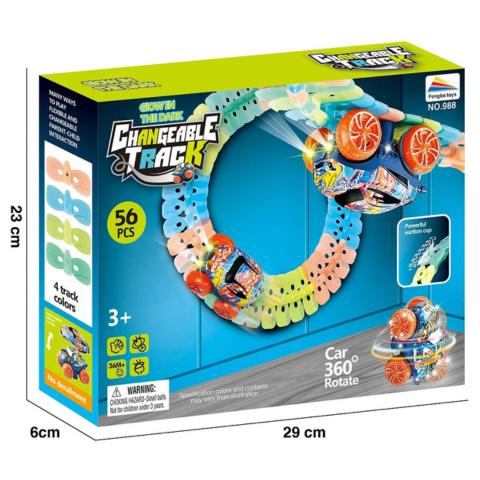 Anti-Gravity Racing Track | Glow-in-the-Dark, Flexible Layout & Educational Fun for Kids Aged 3+