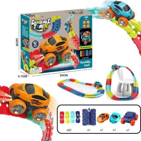 Anti-Gravity Racing Track | Glow-in-the-Dark, LED Car & Flexible Layout for Kids Aged 3+