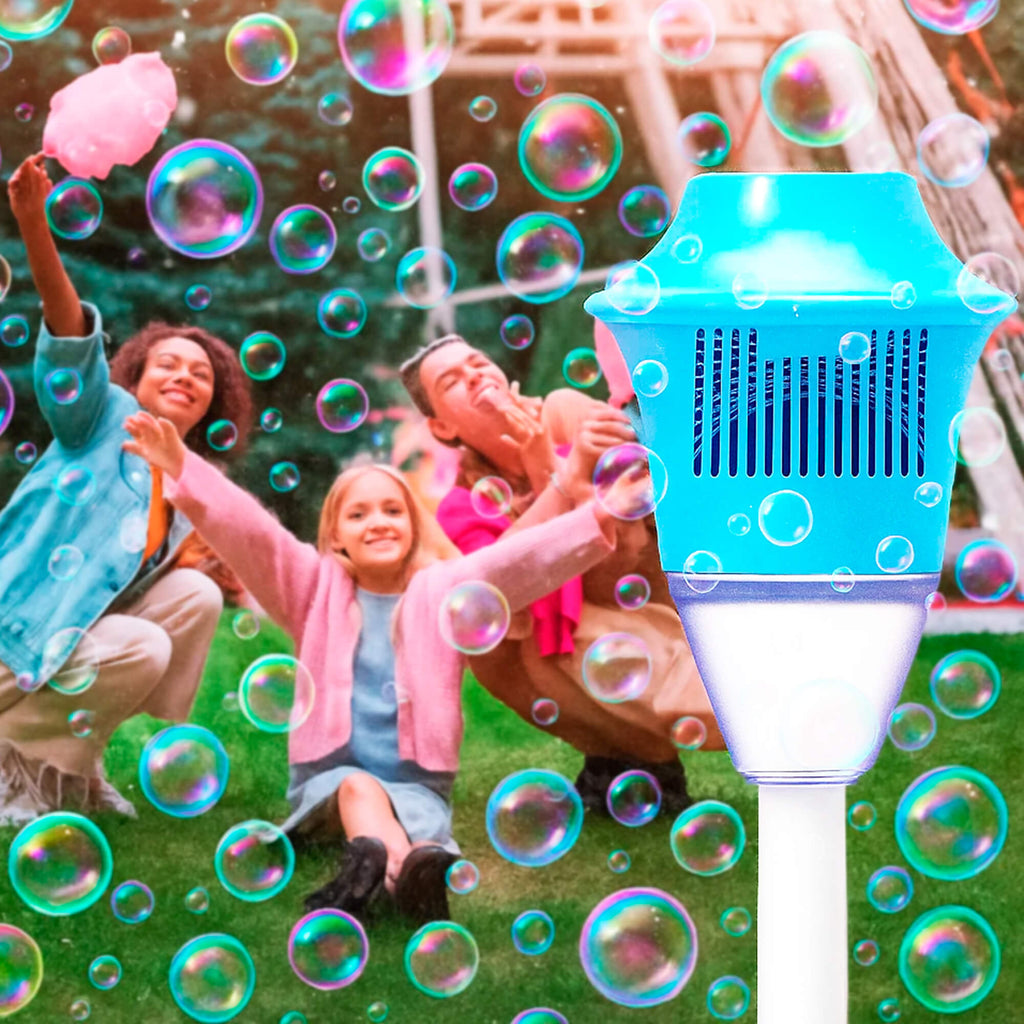 Automatic Bubble Maker | Colorful Lights & Mess-Free Fun for Kids' Backyard Parties