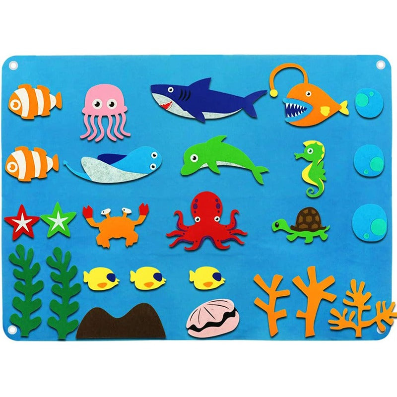 FeltWorlds Interactive Imagination Playground – Fuzzy Felt Smyths Toys for Kids’ Creativity