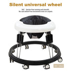 Anti Rollover Baby Walker | Adjustable Height, Wide Base & Safe for Babies Aged 6-18 Months
