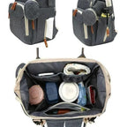 Baby Changing Backpack with Fold-Out Bed | Water-Resistant, Organised & Ideal for On-the-Go Parents