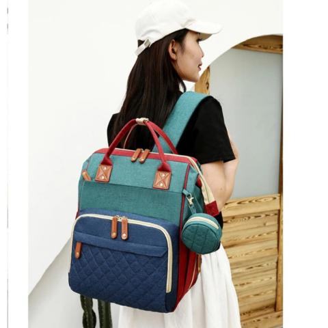 Baby Changing Backpack with Fold-Out Bed | Water-Resistant, Organised & Ideal for On-the-Go Parents