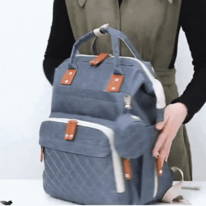 Baby Changing Backpack with Fold-Out Bed | Water-Resistant, Organised & Ideal for On-the-Go Parents