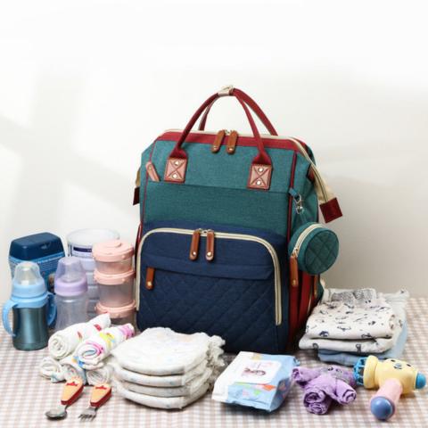 Baby Changing Backpack with Fold-Out Bed | Water-Resistant, Organised & Ideal for On-the-Go Parents