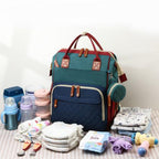 Baby Changing Backpack with Fold-Out Bed | Water-Resistant, Organised & Ideal for On-the-Go Parents