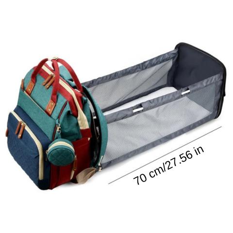 Baby Changing Backpack with Fold-Out Bed | Water-Resistant, Organised & Ideal for On-the-Go Parents