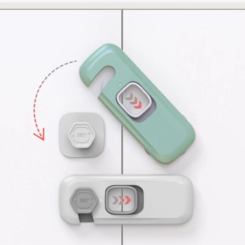 Child Safety Locks | Easy-to-Install, Self-Adhesive & Ideal for Cabinets and Appliances