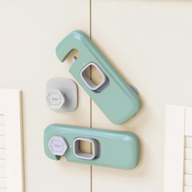 Child Safety Locks | Easy-to-Install, Self-Adhesive & Ideal for Cabinets and Appliances