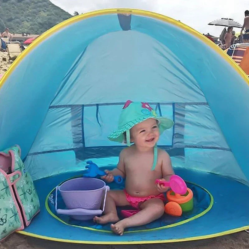 Baby & Toddler Beach Tent | UV Protection, Waterproof & Integrated Pool for Summer Fun