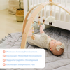 Image of Baby Play Gym with Soft Toys and Activity Mat for Infant Development and Tummy Time