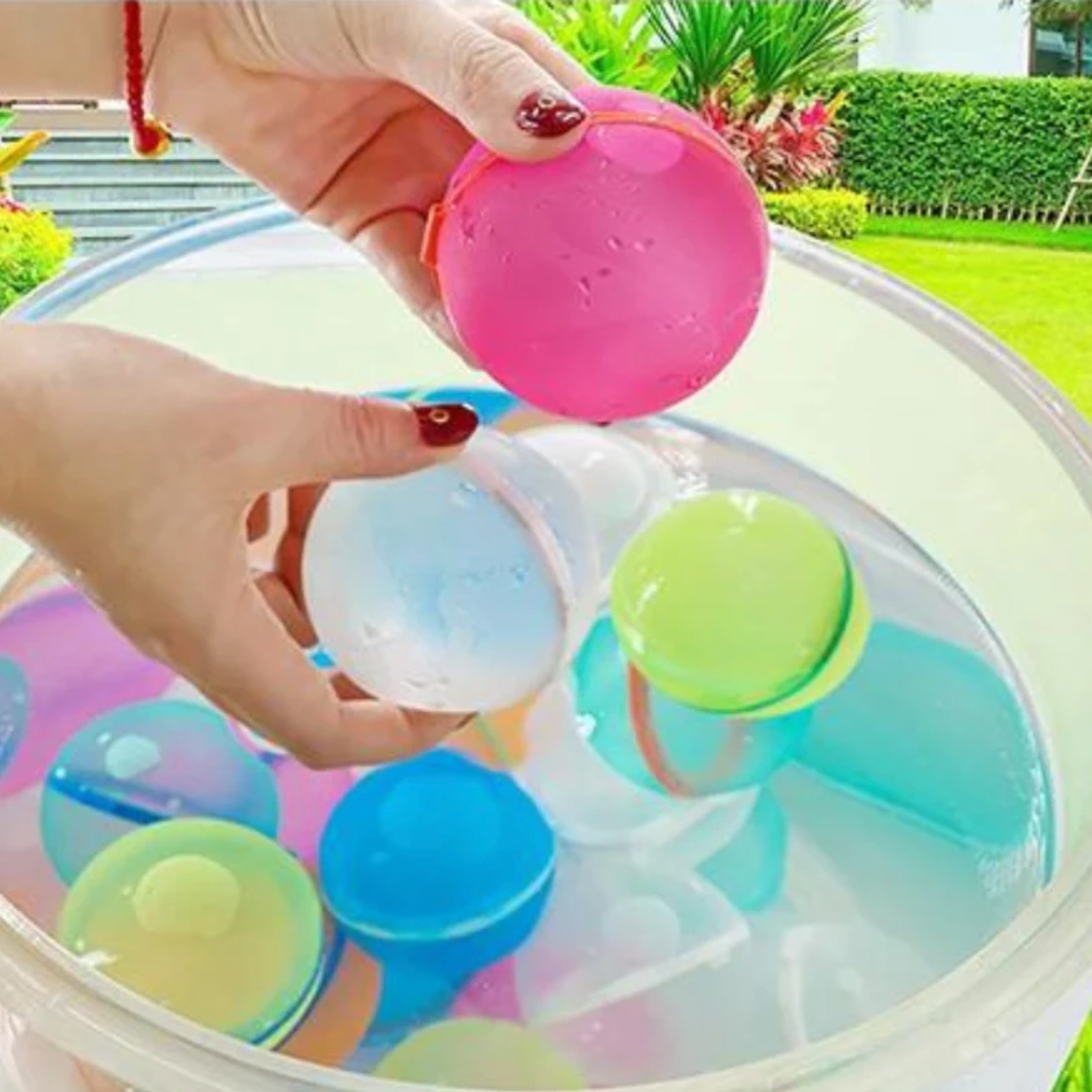 10 pcs Reusable Magnetic Water Balloons | Eco-Friendly, Easy Refill & Perfect for Summer Fun with Kids