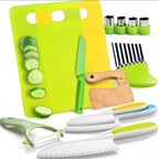 MiniChef Toddler Knife Set & Children's Cooking Set – Ideal for Kids’ Baking & Cooking Fun