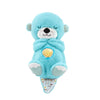 Image of Snuggle Sleeping Otter Plush Toy - Breathing Calm & Relaxation Companion