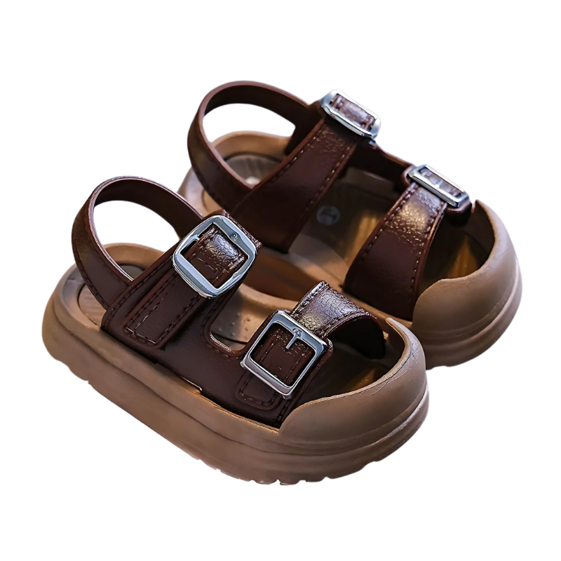 Buckle Sandals for Kids | Soft, Anti-Slip Sole & Comfortable for Daily Play and Beach Outings (Ages 2-5+)