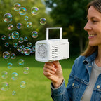 Kids Bubble Machine Toy | Handheld Bubble Blower for Outdoor Play, Bath Time & Birthday Fun