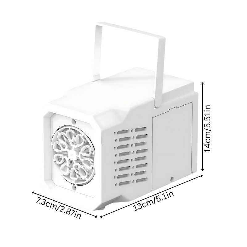 Kids Bubble Machine Toy | Handheld Bubble Blower for Outdoor Play, Bath Time & Birthday Fun