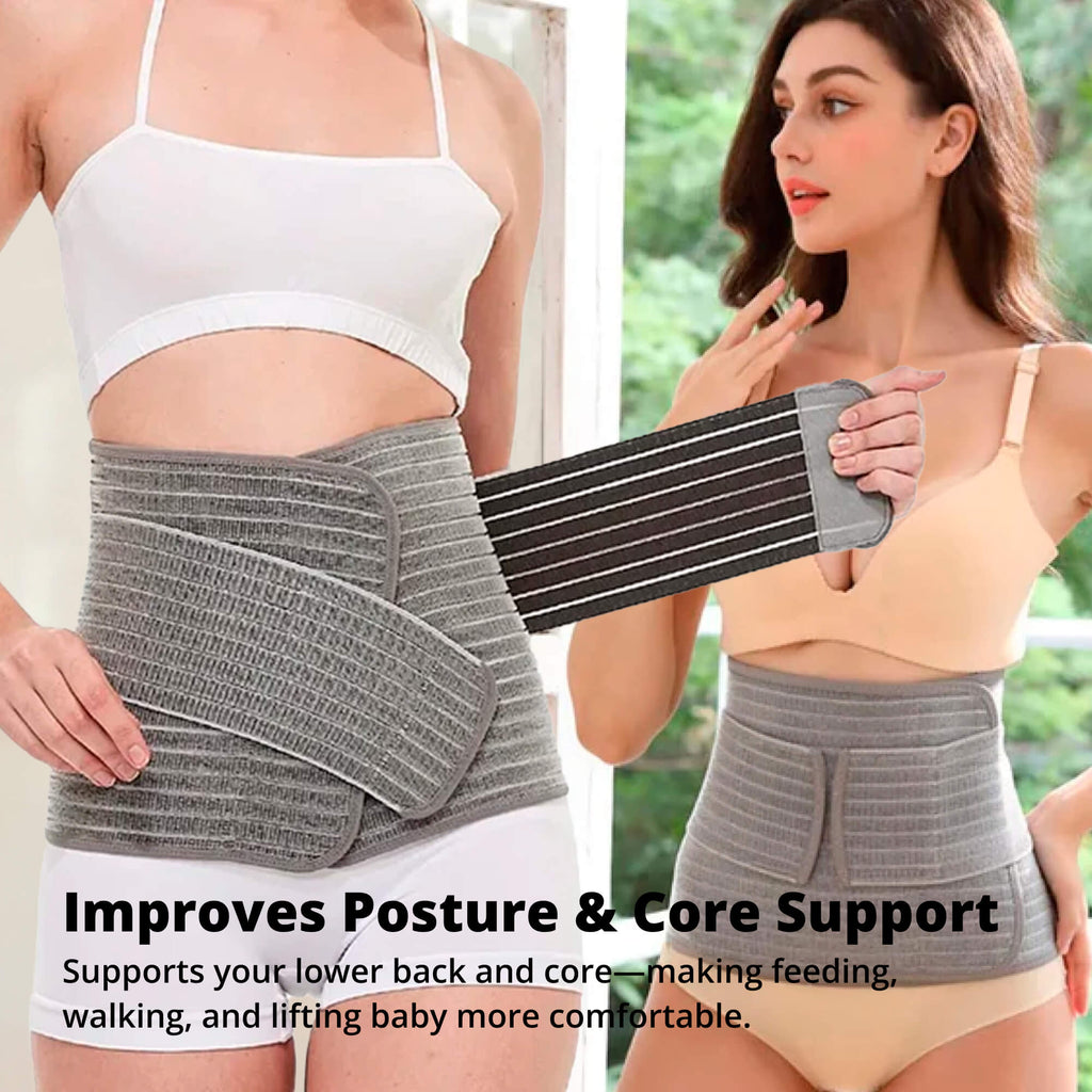 C-Section Abdominal Binder – Postpartum Stomach Band for Tummy Support & Post-Birth Recovery