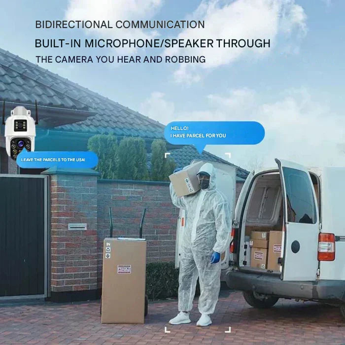 4K Wireless 360 Outdoor Security Camera | Solar-Powered, 360° Rotation & Smart Detection for Home Surveillance