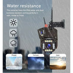 4K Wireless 360 Outdoor Security Camera | Solar-Powered, 360° Rotation & Smart Detection for Home Surveillance