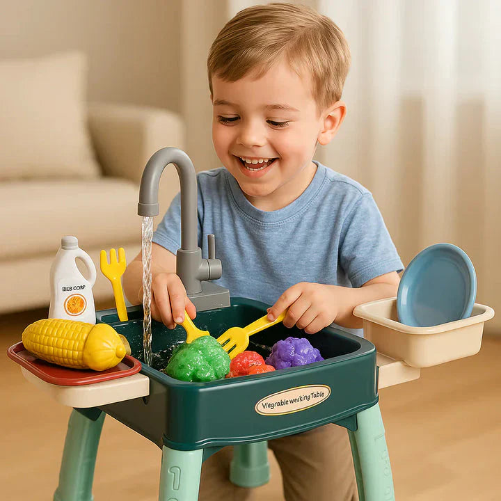 Magic Water Play Kitchen | Realistic Tap, Safe Materials & Engaging Role-Play for Kids