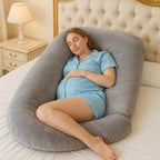 U Shaped Pregnancy Pillow | Full Body Support for Back, Legs & Belly for Pregnant Women