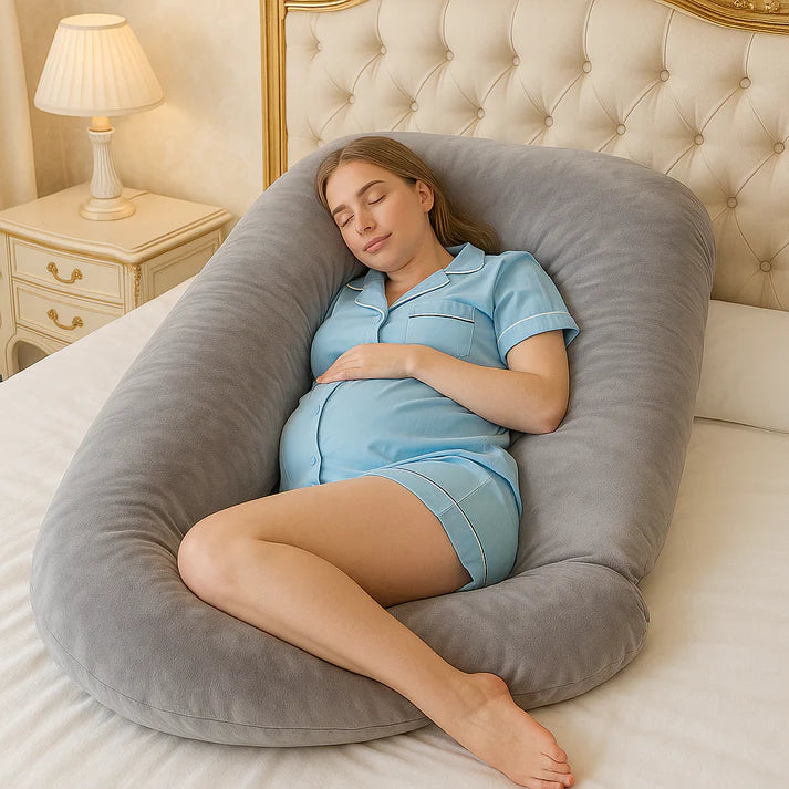 U Shaped Pregnancy Pillow | Full Body Support for Back, Legs & Belly for Pregnant Women