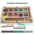 Magnetic Color and Number Maze - Educational Magnetic Toy for Toddlers with Color & Number Learning